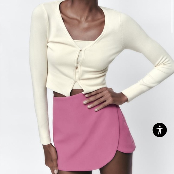 Zara Mauve Skirt - Size M - Picture 7 of 9